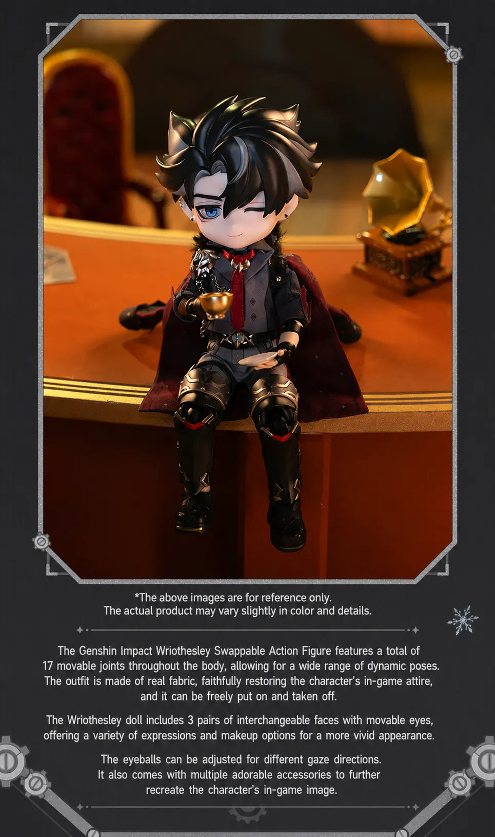 Wriothesley Doll Fabric Outfit And Clothing Details