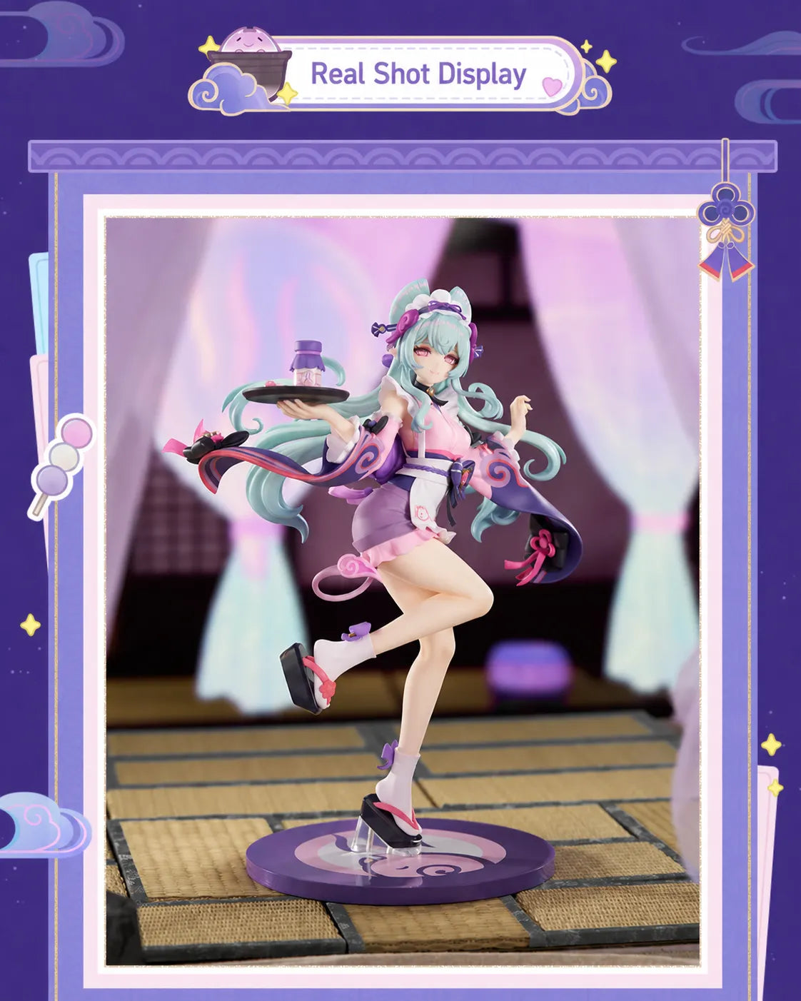 Full body real shot display of Yumemizuki Mizuki figure